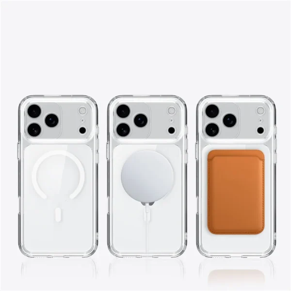 Active Touch Camera Button Original Clear Magsafe Case For iPhone 17 Air 17Pro 17Pro Max Wireless Charge Shockproof Hard Cover - Image 6