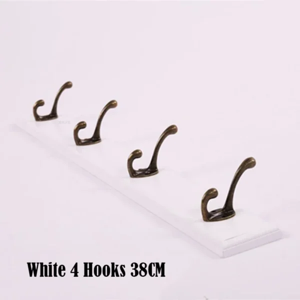 Wall Mounted Solid Wood Coat Rack with Hooks Hats Clothes Hanger Closet Organizer Perchero Furniture for Hallway Entrance Decor - Image 15