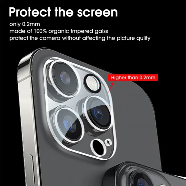 2Pcs Camera Protector Case For Iphone 17 15 16 Pro Max Tempered Glass Rear Lens Cover For Iphone 17 Pro 16Pro 15Pro 17 16 ProMax - Image 2