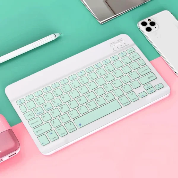 Bluetooth-Compatible Wireless Keyboard Rechargeable Wireless Gaming Keyboard For iOS Android Windows Smart Phone ipad PC Laptop - Image 11