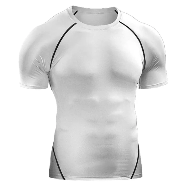 2025 Compression T Shirt Men Summer Sportswear Running T-shirt Elastic Quick Dry Sport Tops Tee Athletic Gym Workout Shirts Men - Image 10
