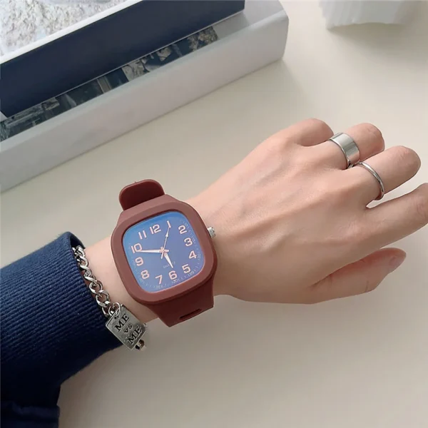 Men Women Wrist Watch Square Sport Watches Fashion Electronic Digital Casual Wristwatch Student Silicone Strap Watch for Girls - Image 12