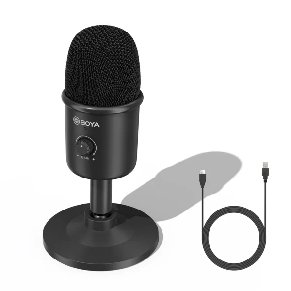 BOYA BY-CM3 USB Condenser Desktop Microphone With Recording for Laptop Windows Mac Studio Video Mode for Youtube Live Streaming - Image 6