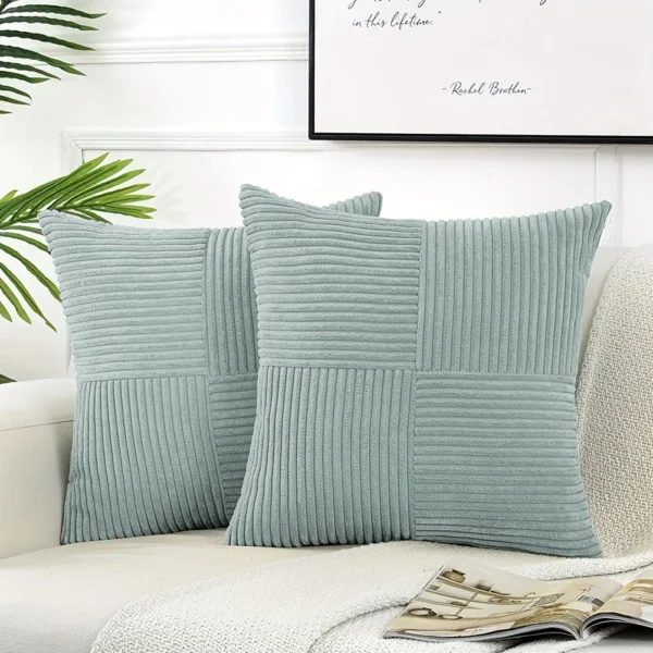1pc Decorative Throw Pillow Cover For Living Room Bed Sofa,Soft Plush Square pillowcase,Cute Corduroy Lumbar Throw Pillow Case - Image 12