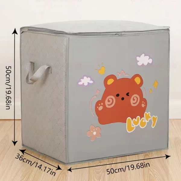 Cube Folding Toys Storage Box Kids Toys Organizer Box Felt Cloth Fabric Storage Basket For Cartoon Animal Nursery Toy Bins Home - Image 9