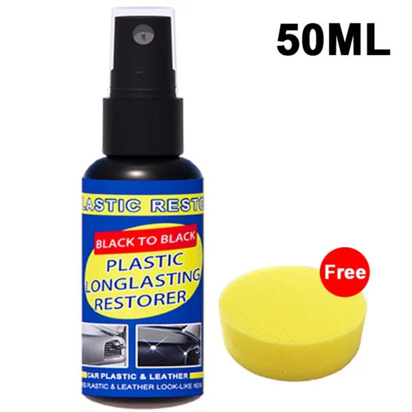 Car Plastic Restorer Back To Black Gloss Car Cleaning Products Plastic Leather Restore Auto Polish And Repair Coating Renovator - Image 9