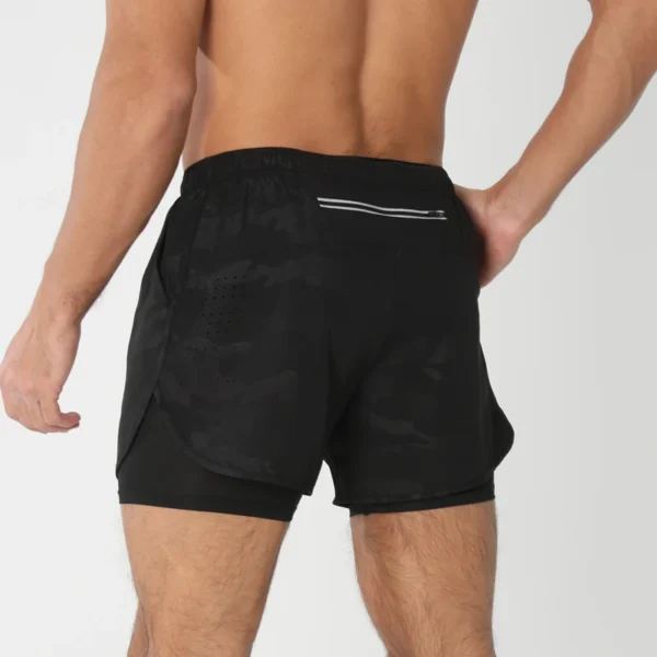 New men's running double-layer shorts quick-drying fitness 2-in-1 shorts men's sports workout training bodybuilding shorts male - Image 17