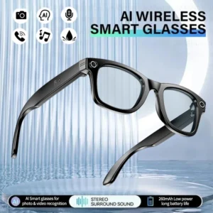 Recording Videos AI Photo Recognition Answer Translation Smart Glasses 260mAh Large Battery IP65 Waterproof Bluetooth Glasses