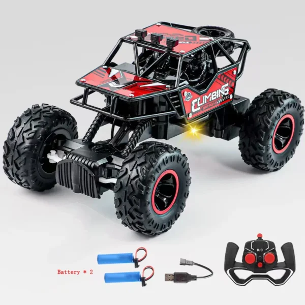 New RC Car 1:16 2WD with LED Light 2.4G 20KM/H High Speed Off-Road Climbing Remote Control Car Toy Gifts for Boys Girls Kids - Image 9