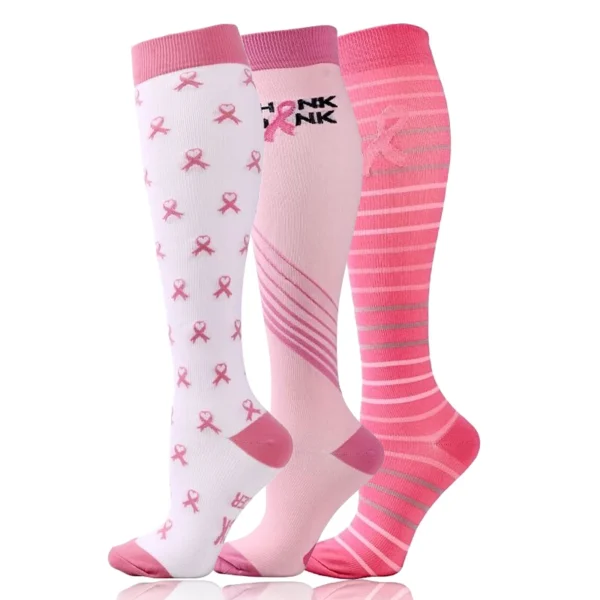 58 Styles 3 Pairs/Pack Compression Socks Knee High 30MmHg  Women Men Sports Socks Edema Diabetes Varicose Veins Running Socks - Image 20