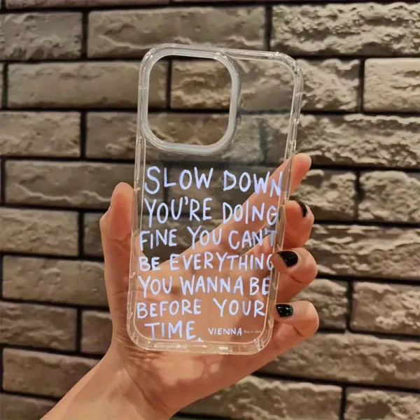 Inspirational Quote Aesthetic Clear Phone Case For iPhone 17 16 Pro Max Cases iPhone 15 14 13 12 11 XS XR 7 8 Plus Acrylic Cover - Image 6