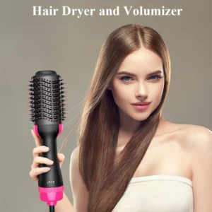 3 in 1 Hair Dryer Brush Dryer and Straightening Brush One Step Hot Air Brush Women's Hair Brush Professional Hair Straightener