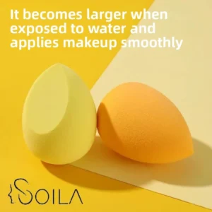 Irregular Slanted Cut Waterdrop Beauty Blender Dry Wet Use Non Powder Eating Makeup Tool Best Selling Cross-Border Beauty Health