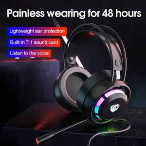 Wired Gaming Headset PSH-300 Overhead Computer Game Earphones 7.1 Channel Esports with Microphone Heavy Bass Cross-Border