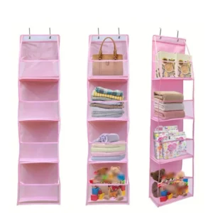 Fabric Door Back Storage Hanging Bag Layered   Household Wall-Mounted Visible Organizing