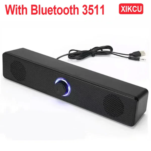 XIKCU Wireless Bluetooth and PC Soundbar Wired Speaker USB Powered Soundbar for TV Pc Laptop Home Theater Surround Audio System - Image 8