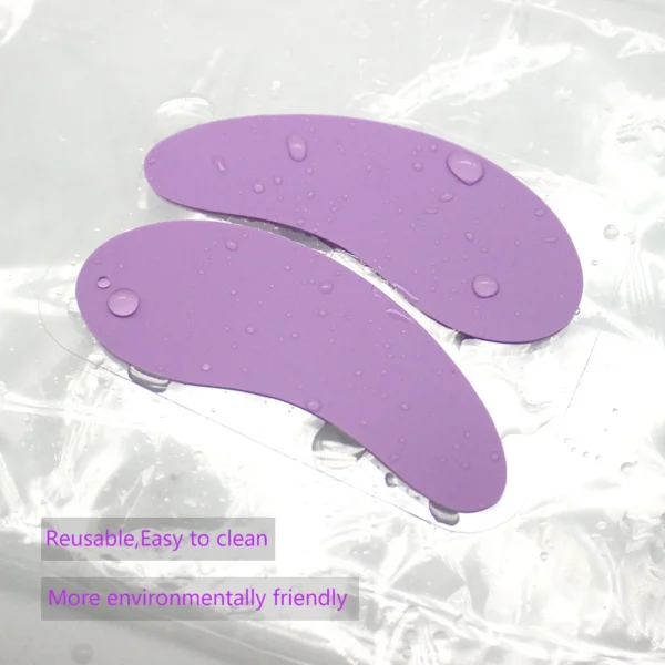 1Pair Reusable Eyepads Silicone Eye Patches Under Eyepads Anti Wrinkle Mask Patch Eyelash Extension Spacer Gel Patch Makeup Tool - Image 2