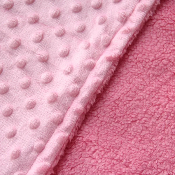 Newborn Baby Blanket Warm Fleece Thermal Soft Stroller Sleep Cover White Pink Beanie Infant Bedding Swaddle Wrap Kids Bath Towel - Image 4