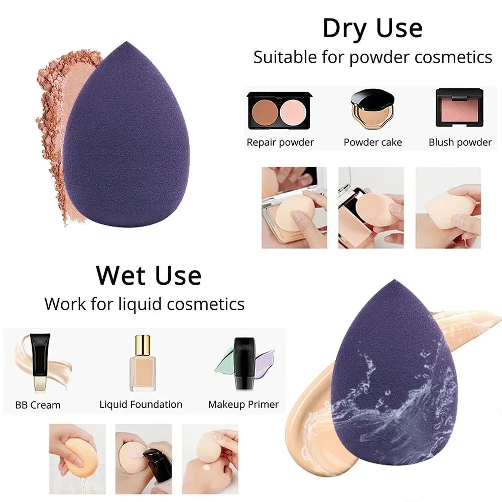 12PCS Makeup Sponges Set Soft Blending Beauty Egg Foundation Sponge Blender Cosmetic Puff for Liquid Powder Women Makeup Tool 5 12PCS Makeup Sponges Set Soft Blending Beauty Egg Foundation Sponge Blender Cosmetic Puff for Liquid Powder Women Makeup Tool - Image 5