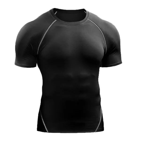 2025 Compression T Shirt Men Summer Sportswear Running T-shirt Elastic Quick Dry Sport Tops Tee Athletic Gym Workout Shirts Men - Image 14