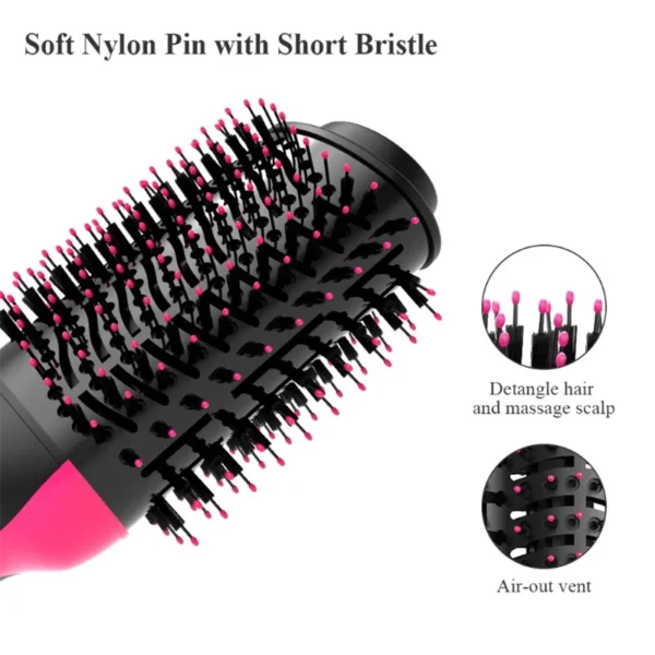 Hot Air Brush Comb Women's Hair Brush Professional Hairdryer Hairbrush Travel Blow Dryer Comb Hair Dryer Brush Electric Comb - Image 3