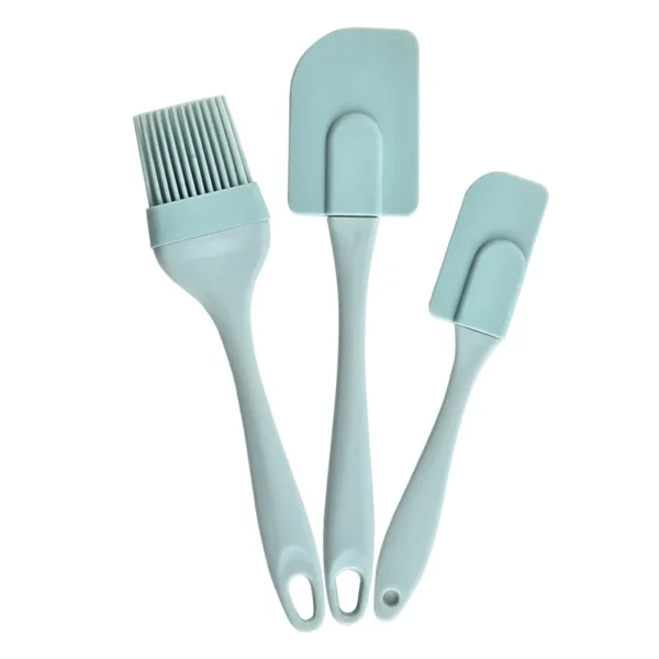 3PCS/Set Cream Scraper DIY Bread Cake Butter Spatula Mixer Oil Brush Kitchen Baking Tool Silicone Spatula Non-stick Kitchen - Image 4