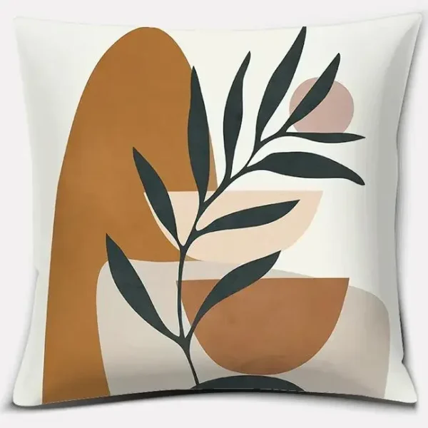2023 Brown Green Abstract Series Pillow Gift Home Office Decoration  Bedroom Sofa Car Cushion Cover case 45x45 - Image 3