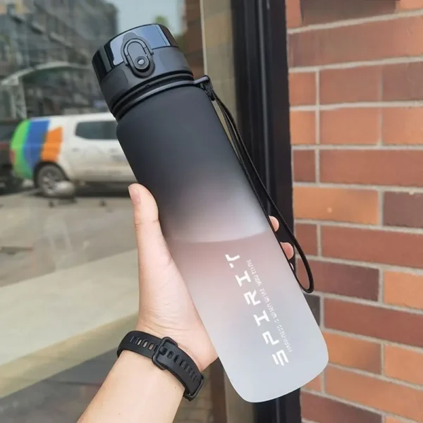 500ML/1000ML Large Capacity Sports Water Bottle Motivational Leak Proof Portable Reusable Plastic Cups Outdoor Travel Gym Jugs - Image 4