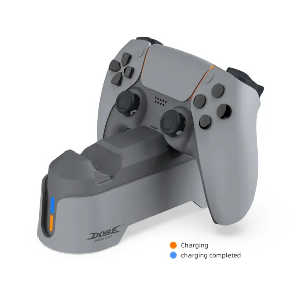 Dual Controller Charger Charging Station For PlayStation 5 Dualsense Controller LED Indicator Fast Charger Dock For PS5 Gamepad - Image 2
