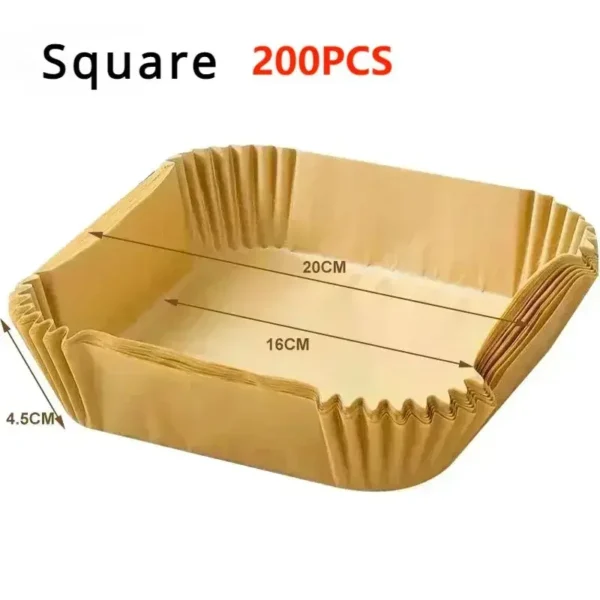 50/100pcs Air Fryer Baking Paper Non-Stick Airfryer Baking Papers Round Air-Fryer Paper Liners Paper Kitchen Accessories - Image 8