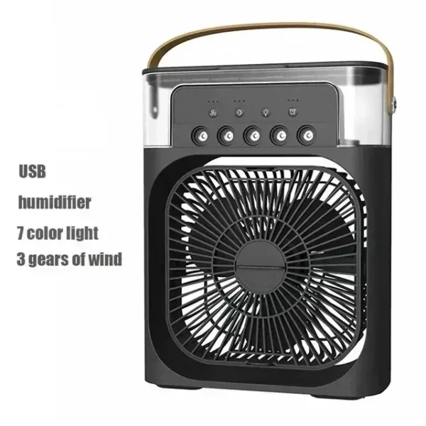 Home - Friendly Portable Fan Air Conditioner: 3 - in - 1 Design with Humidifier USB Electric LED Night Light - Image 7