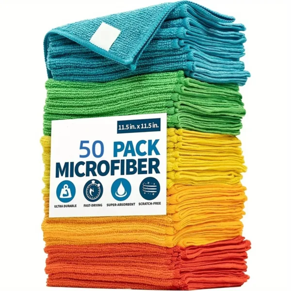 20/10/5/3pcs Microfiber Cleaning Cloth, Dishwashing Cloth Household Rag Kitchen Bathroom Cleaning Towel Durable Absorbent Towel - Image 11
