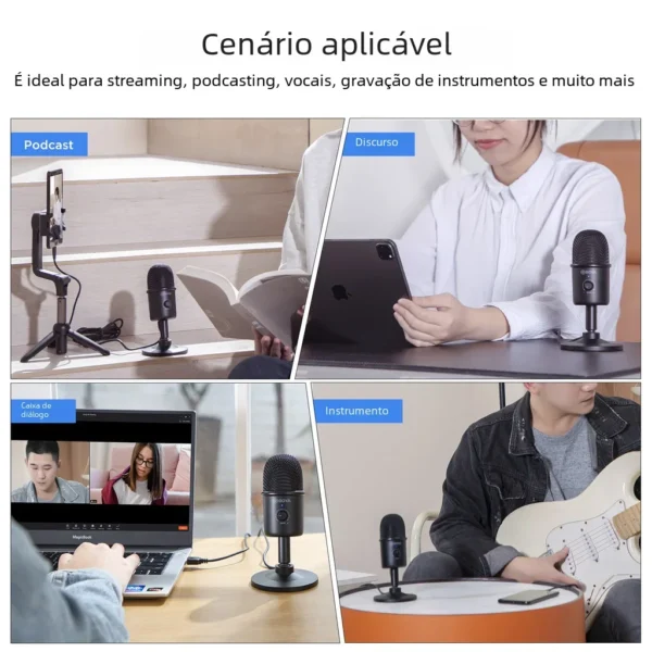 BOYA BY-CM3 USB Condenser Desktop Microphone With Recording for Laptop Windows Mac Studio Video Mode for Youtube Live Streaming - Image 5