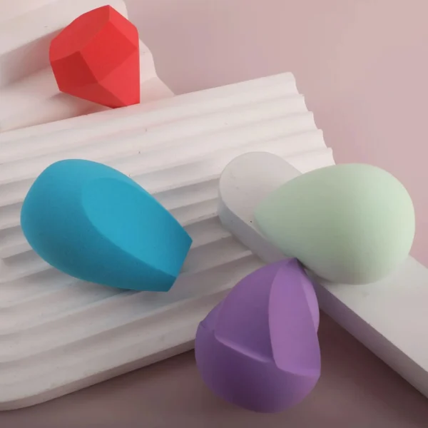 Irregular Slanted Cut Waterdrop Beauty Blender Dry Wet Use Non Powder Eating Makeup Tool Best Selling Cross-Border Beauty Health - Image 10