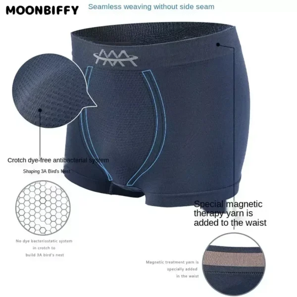 2024 NEW Men's Panties Seamless Breathable Mid Waist Traceless High Elastic Male Underpants Nylon Underwear Comfortable Boxers - Image 6
