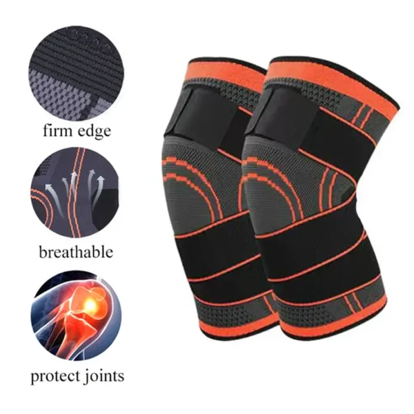 1PCS Adjustable Sports Knee Pad Knee Pain Relief Patella Stabilizer Brace Support for Hiking Soccer Basketball Running Sport - Image 3