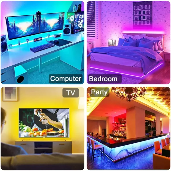 Led Lights for TV RGB Led Strip Light Bluetooth Control 5V USB Led Tape Flexible Ribbon for TV Backlight Room Decoration - Image 6