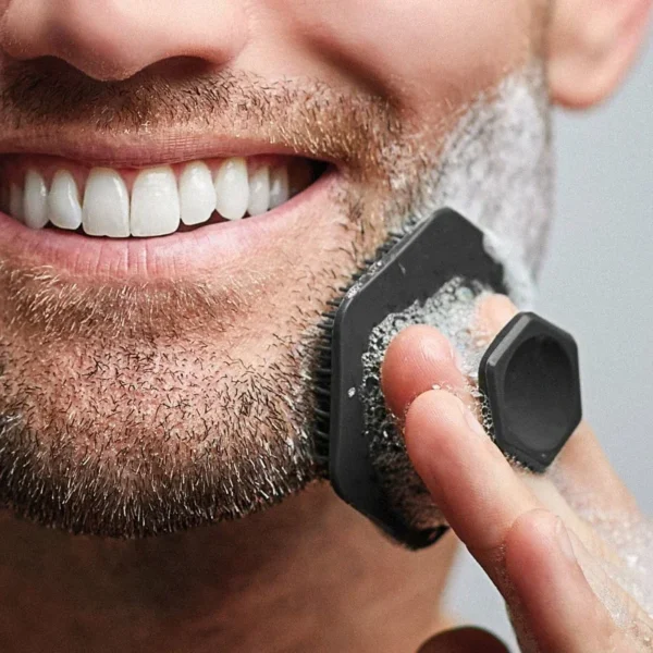 Men Facial Cleaning Brush Scrubber Silicone Miniature Face Deep Clean Shave Massage Face Scrub Brush Face Cleaner - Image 2