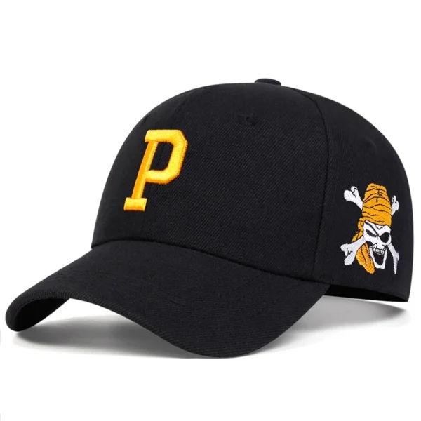 Unisex P Letter Embroidery Snapback Baseball Caps Spring and Autumn Outdoor Adjustable Casual Hats Sunscreen Hat - Image 2