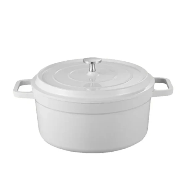 Enameled Steel Braiser W/Lid Crock Pot Stockpot - Image 9