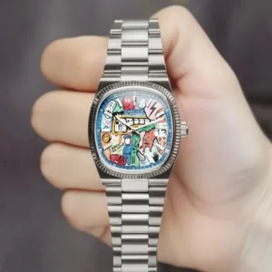 2025 New Square Men's Watch Abstract Art Dial Trendy Retro Niche Watch Luxury Gift Silver Black Gold Quartz Watch Street Style