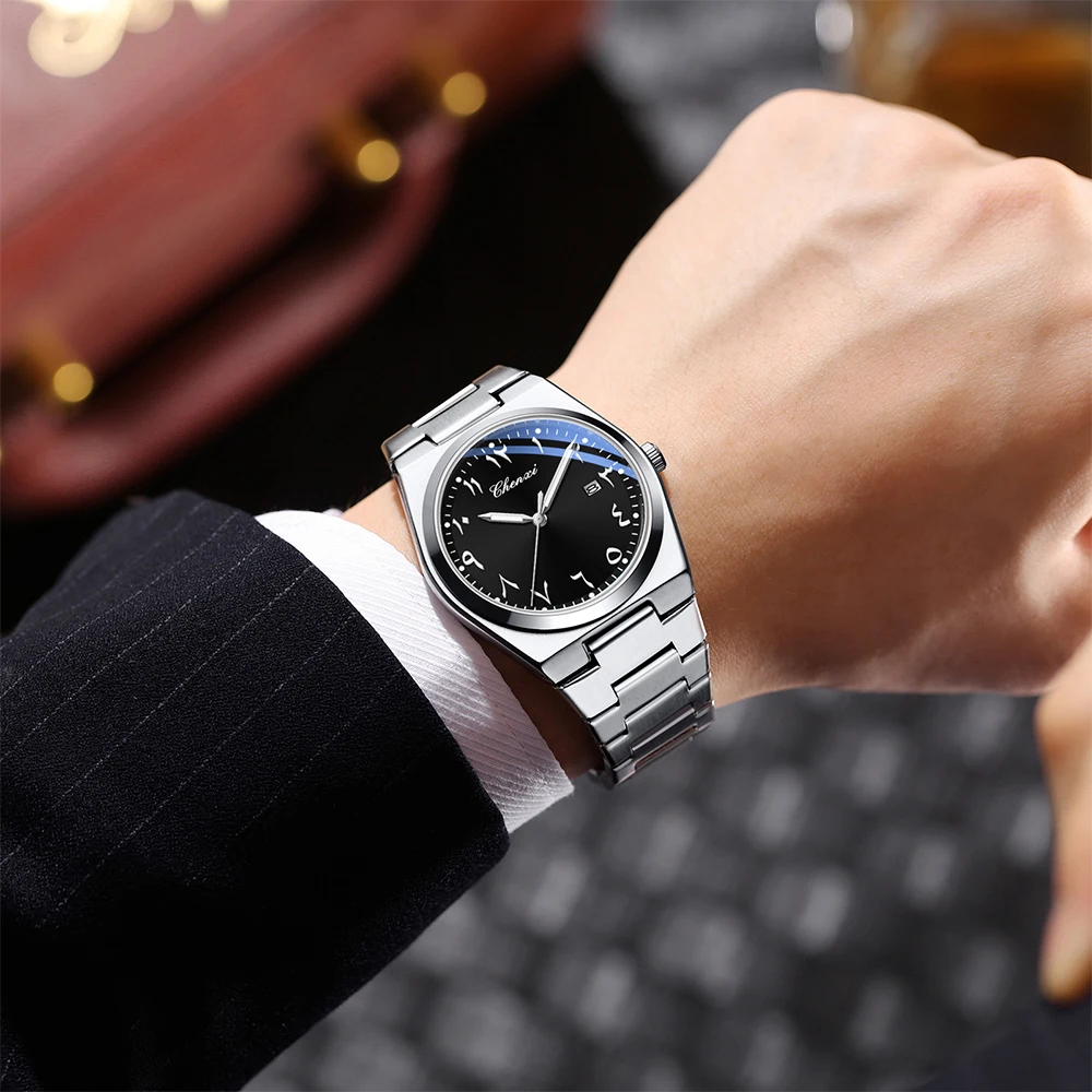 CHENXI Eastern Arabic Numerals Men's Wristwatch Business Casual Luminous Watches for Men Calendar Waterproof Quartz Man Watch 2 CHENXI Eastern Arabic Numerals Men's Wristwatch Business Casual Luminous Watches for Men Calendar Waterproof Quartz Man Watch - Image 2